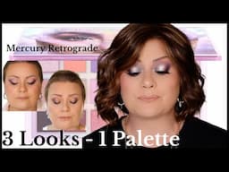 3 Looks 1 Palette |  Huda Beauty Mercury Retrograde eyeshadow palette  | Loving our stash!