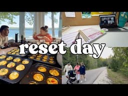 RESET DAY VLOG | Get Organized with Me, Meal Prep, Back to the grind after vacation