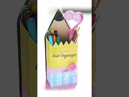 ✏️ DIY Pencil-Shaped Organizer | Quick & Easy Tutorial! 🎨✨ #papercrafts #diy #craftideas