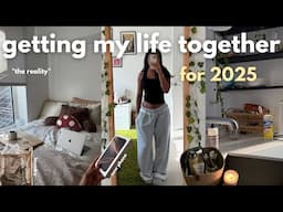 getting my life together for 2025...*painfully realistic* (deep cleaning, sunday reset & new phone)