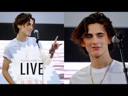 tchalametcn Live recording: Timothée Chalamet Outdoor Greeting at Busan Film Festival 10/09/2019