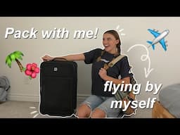 PACK WITH ME - First Time Flying By Myself | Kayla Davis