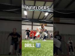 INFIELDERS! 4 drills to improve footwork working around balls hit right at us #softball #infield