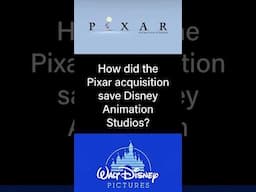 How Pixar saved Disney #disney #pixar