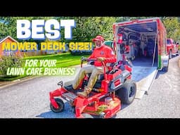 Consider this before choosing The RIGHT lawn mower deck size for your lawn care business