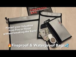 Fireproof & Waterproof Bags : Protect your Valuables on a Budget : Fire and Flood Protection