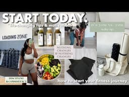 how to START your fitness journey | *life changing* tips for weight loss & to workout consistently