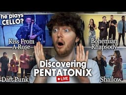 DISCOVERING PENTATONIX LIVE! (Kiss From A Rose, Bohemian Rhapsody, Daft Punk, Shallow | Reaction)