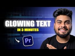 The FASTEST WAY to Make Glowing Text Effect in Premiere Pro | Premiere Pro Tutorial