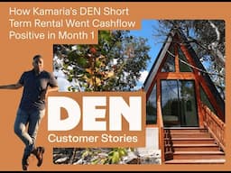 How Kamaria's DEN STR Went CASHFLOW POSITIVE in Month 1