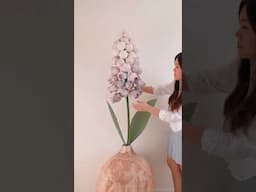 DIY Giant Muscari Paper Flower 🌸 Easy Event Decor Tutorial #paperflower #giantflowers #papercrafts