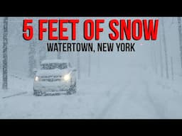 LIVE STORM CHASE - 60+ Inch Lake Effect Snow near Watertown, NY