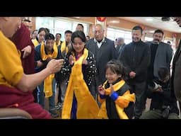 Beautiful song and dance presented to His Holiness the Dalai Lama.