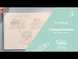 Crear composiciones de frases cortas | RUBIO Lettering