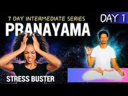 Day 1: Intermediate Pranayama for STRESS RELIEF | DETOX LUNGS | Breathing Routine @yogawithamit