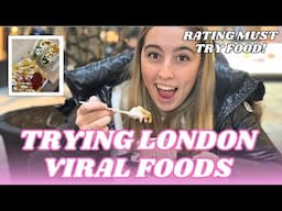 Rating London VIRAL FOODS | omg | testing the viral foods *any good ? * | street food