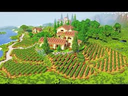 Italian Vineyard | Minecraft Timelapse