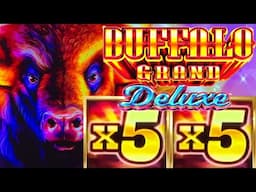 BUFFALO X5 SUNSETS LOOK BEAUTIFUL!! 🌅 BUFFALO GRAND DELUXE Slot Machine (Aristocrat Gaming)