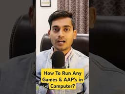 PC Tips 🔥 How to run any android games & aaps in computer #shortvideo