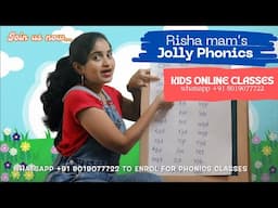 Learn Phonics with Risha Mam | ABC Sounds & Reading 3 and 4 letter words for Kids | Magic 'e' class