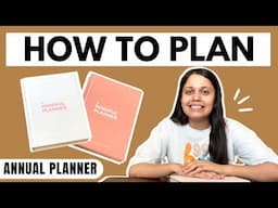 How to Plan | Annual Undated Planner | Daily Planner for Productivity