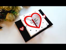 Beautiful Handmade Valentine's Day Card | Greeting Card for Valentine's Day | Tutorial