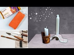 Create Stunning DIY Candle Holders with Air Dry Clay | Easy Home Decor Ideas