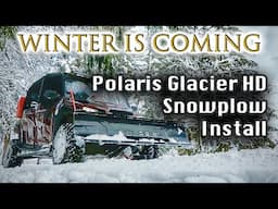 Turning our UTV into a snow plowing BEAST! [Polaris Glacier HD Snowplow Install]