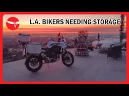 Los Angeles Wildfires & help with MOTORCYCLE & BIKE STORAGE for LA Bikers in need with Pegasus