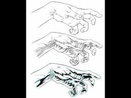 Drawing a Hand Pose in a Comic Art Style - Step by Step