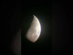 The Moon Through My $43 Telescope | #moon #telescope #space