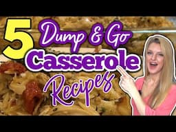 5 Incredible CASSEROLE RECIPES that Anyone can Make! | Easy CASSEROLES to make for your Family!