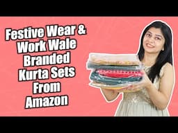 Festive Wear, Work Wale Branded Kurta Sets From Amazon | Kurta Sets From Amazon