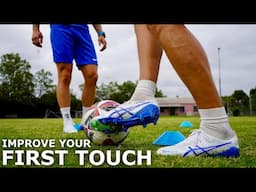 First Touch Training Session For Footballers | How To Improve Your First Touch