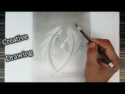 Valentine day special creative drawing by pencil with easy ways.