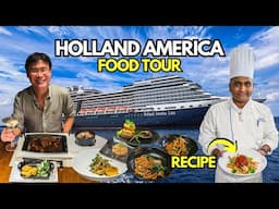 I Ate at Every Restaurant on Holland America Cruise: Specialty Food Tour, Review & Recipe!