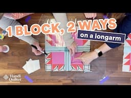 One Block, Two Ways: Bear Paw on a Longarm