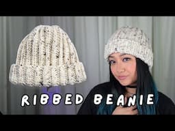 Crochet Ribbed Beanie Tutorial