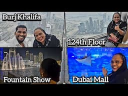 Burj Khalifa 124th Floor (Dubai) | World Tallest Tower | Dubai Mall | Dubai Fish Aquarium