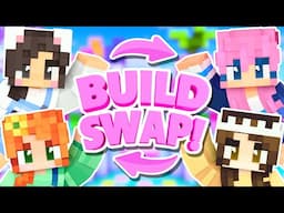 💜Minecraft BUILD SWAP w/ Lizzie, Shubble + Gem!