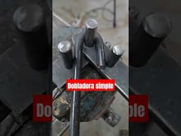 Dobladora mini para hierro  #herreria #tips #weld #diy