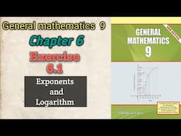 Radical and radicands, General mathematics class 9. Exercise 6.1 Exponents and logarithm