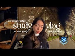 last week of school at columbia university | productive study vlog