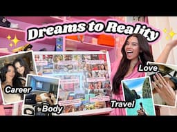 Making My 2025 Vision Board! (& how i make my dreams come true)