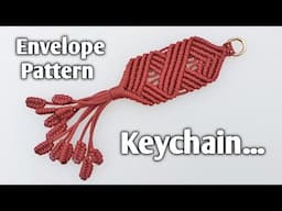 Macrame Keychain  ✉️  Envelope Pattern | Macrame Tutorial for beginners