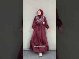 Dress Maron Burgundy + Kode Produk "Style 1" Order Klik Tombol▶️diatas Caption Eps 273