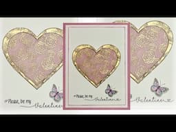 "Please, be my Valentine" cool embossing techniques - Video Tutorial