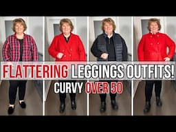 How to Wear Leggings Elegantly | 7 Chic Outfit Ideas for Plus-Size Women Over 50✅