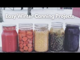 Four Easy Canning Projects ~ Strawberry Pie Filling, Refried Beans, Tomato Jam, and Chili Base