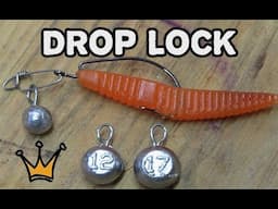 CHUMBO E MONTAGEM DROP-LOCK  - COM FORMA DE JIG HEAD -